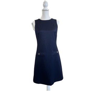 Tommy Hilfiger Classic Navy Sleeveless Sheath Dress